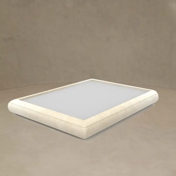 base de cama tapizada